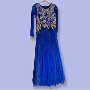 STUNNING Royal Blue Floor Length Gown